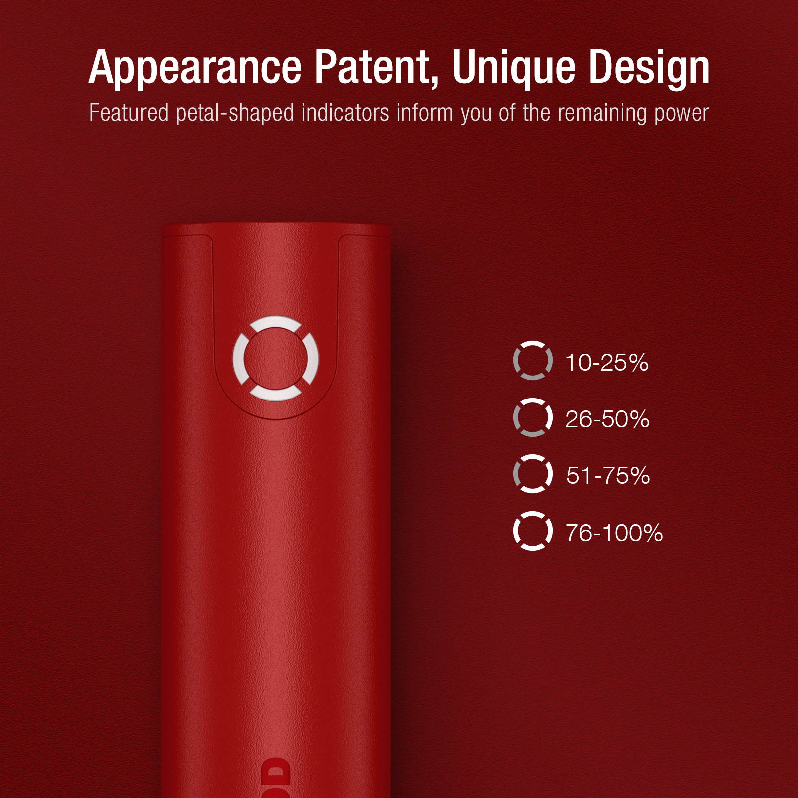 Poweradd Power Bank EnergyCell 5000 High-Speed Charging Portable Charger 5000mAh Slim External Battery with 2.4A Output, for iPhone XS, Samsung S9 Cell Phone, Pink