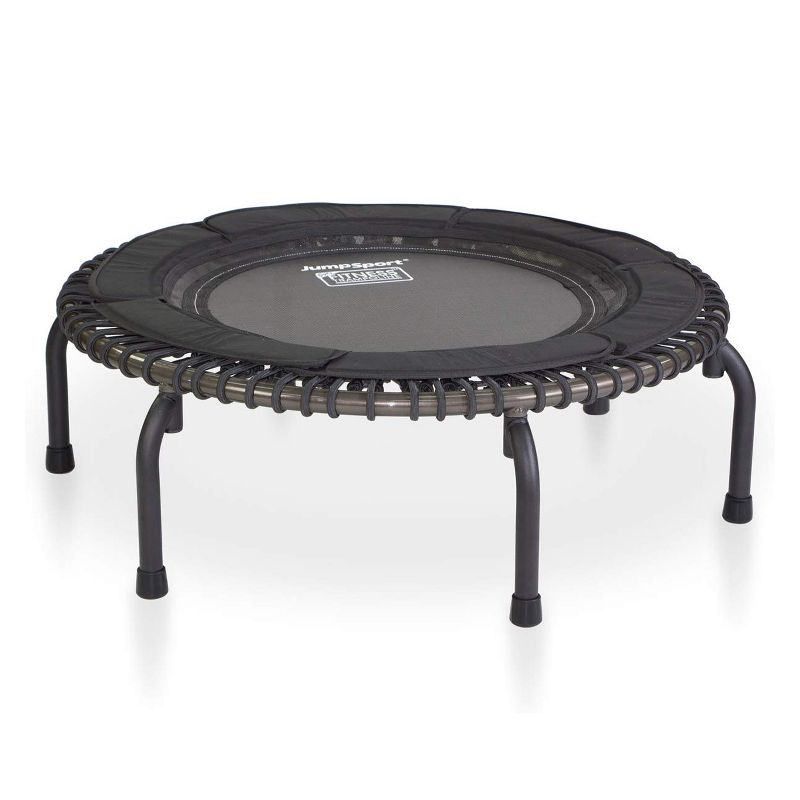 JumpSport 370 PRO Indoor Heavy Duty Lightweight 39-Inch Fitness Trampoline, Black