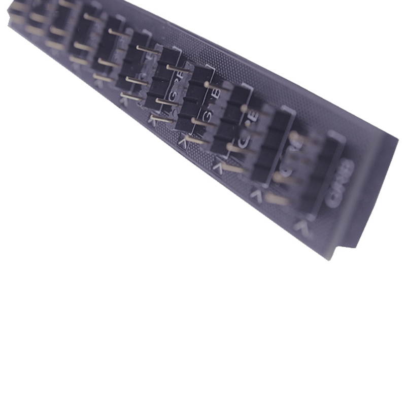 EnLabs 5V 3-pin 10 Ports ARGB AURA 5050 RGB LED Light Strips Splitter Hub to Motherboard for RBW LED Fan Compatible w/ MSI Mystic Light Sync /GIGABYTE RGB FUSION /ASROCK Polychrome