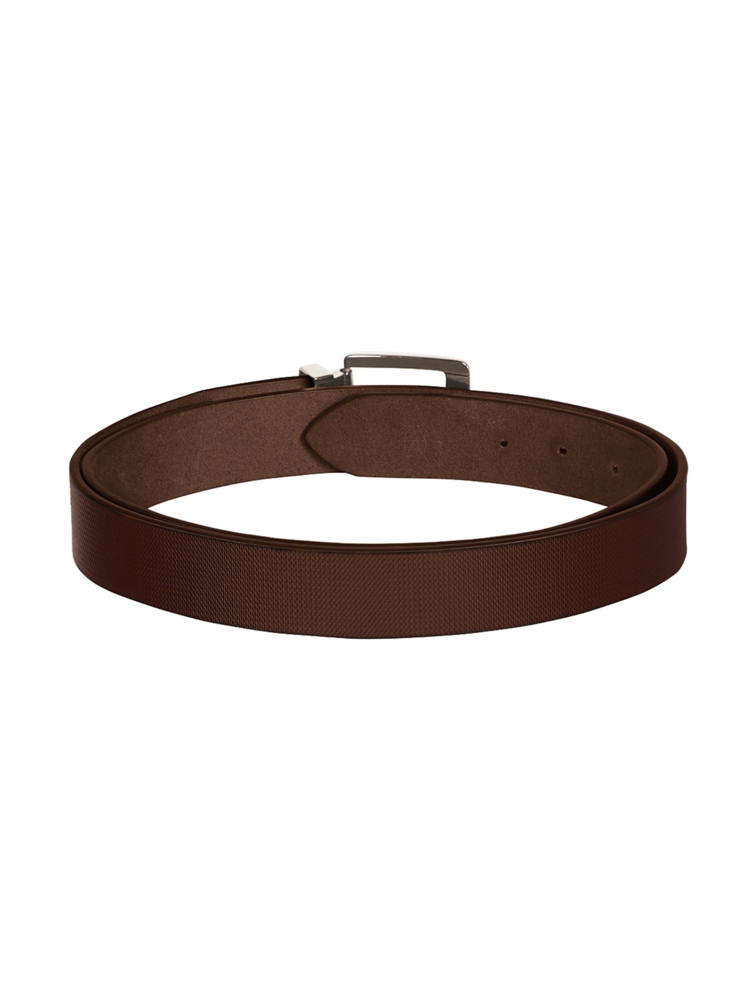 Scharf Brown Leather Set Of Waist Belt And Wallet For Men