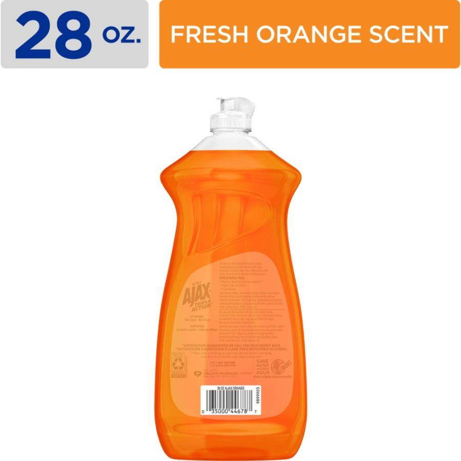 Ajax Dish Detergent Liquid Orange Scent 28 oz Bottle 9/Carton 44678CT