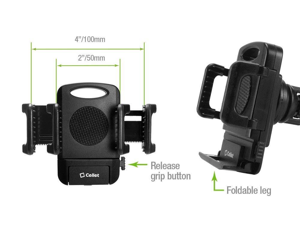 T-Mobile "REVVL PLUS" Cellet Car Vehicle Vent Smartphone Auto Holder for Phones up to 4 Inches Wide