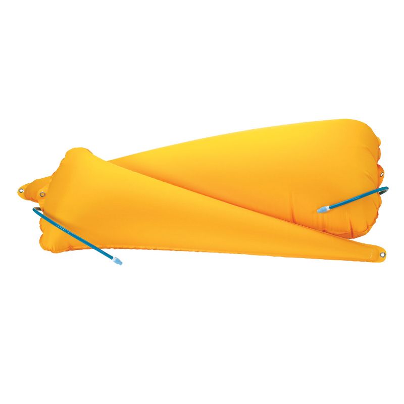 Seattle Sports Full Sea Lake Paddle Kayak Bow and Stern Float Accessory Set of 2 to Prevent Swamping, Yellow