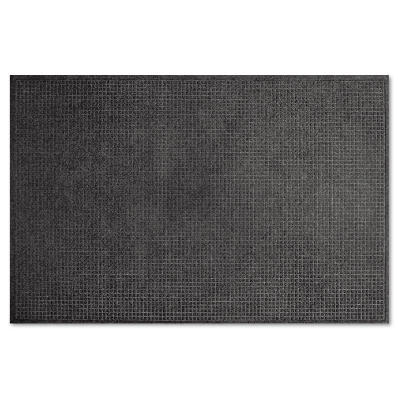 4'x6' Rectangle Solid Floor Mat Black - Guardian