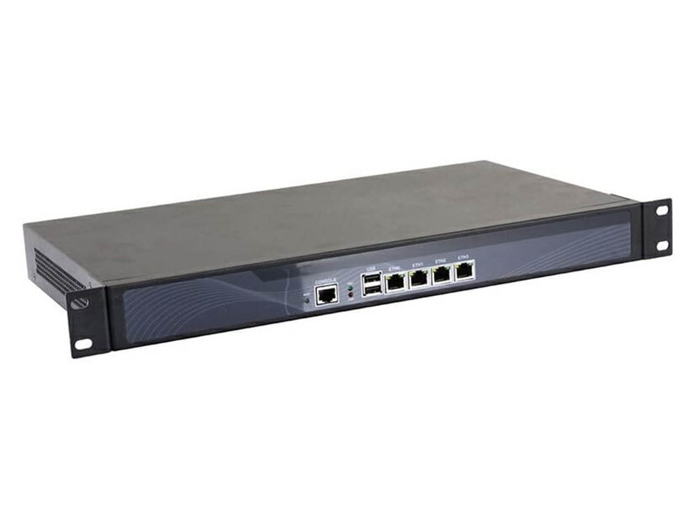 Firewall, Mikrotik, Pfsense, VPN, 1U Rackmount, B85/Z87,Intel G3250,Network Security Appliance,Router PC,(Gray),[HUNSN RS20],[4LAN/4SFP/2USB2.0/1COM/Fan],(Barebone System)