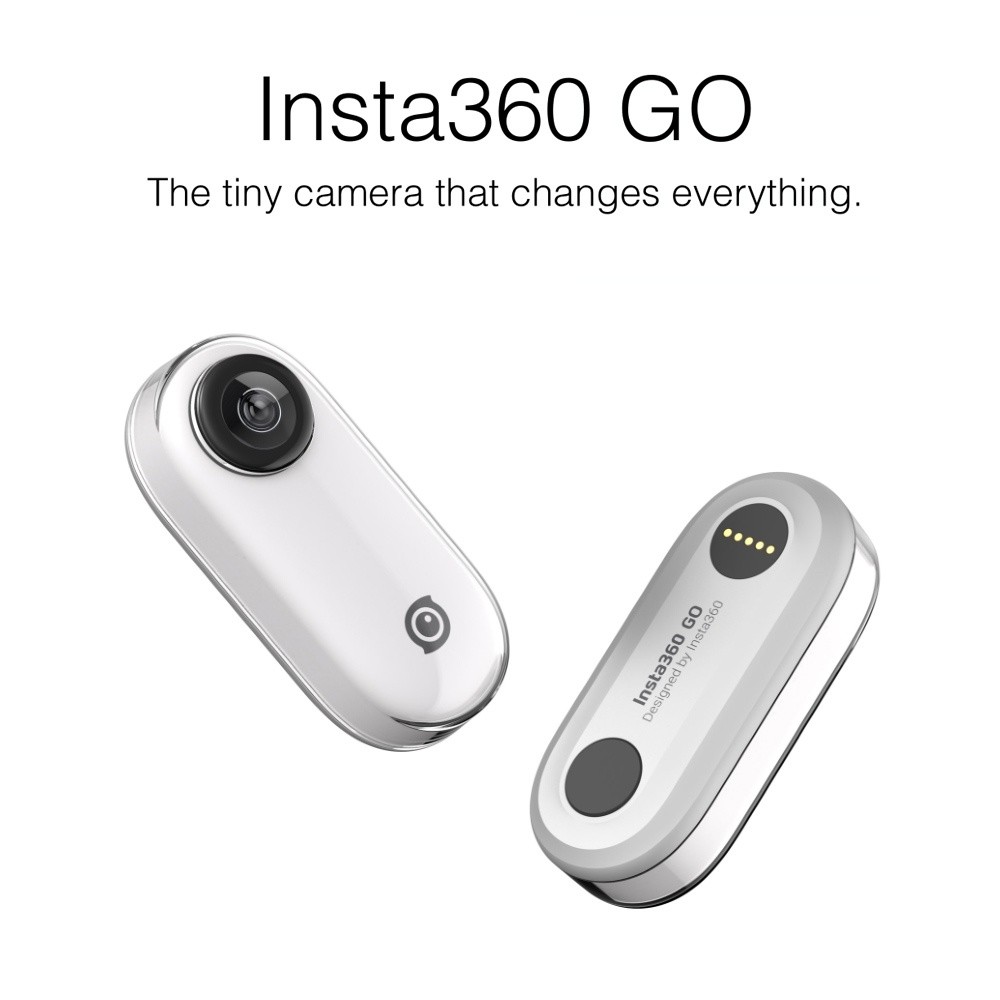 Insta360 Go 1080P Video Sports Action Camera with 8GB Memory Supports FlowState Stabilizetion Timelapse Hyperlapse Slow Motion BT Connection APP Control for YouTube Vlog Video Making for iPhone