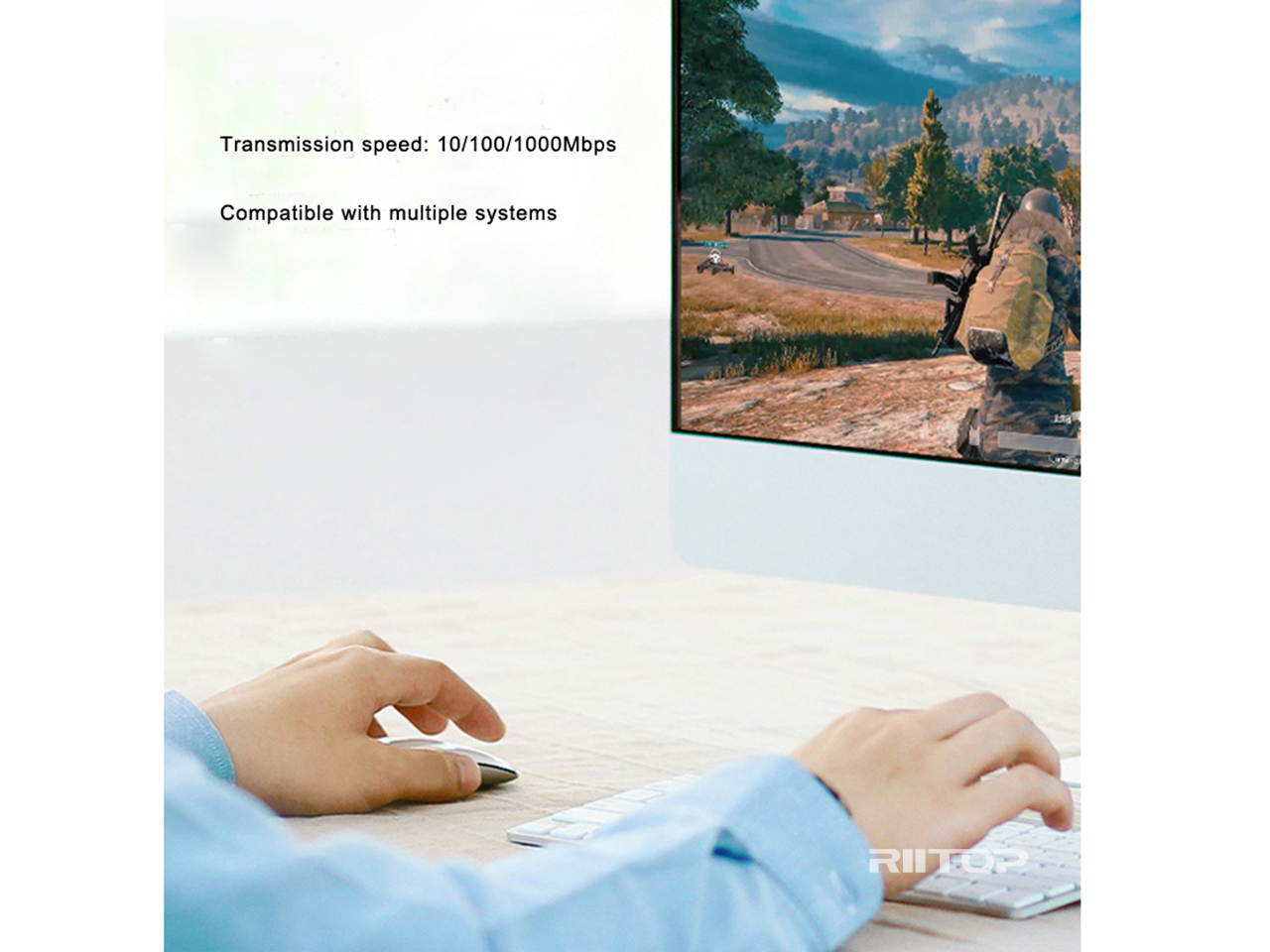 RIITOP USB 3.0 LAN Card Gigabit Ethernet Adapter 10/100/1000Mbps 1G USB Network Card NIC with AX88179