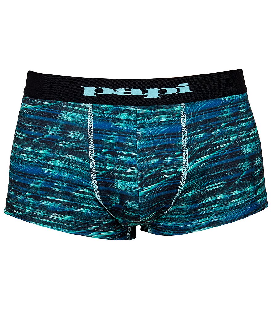 Papi Glitch Print Trunks