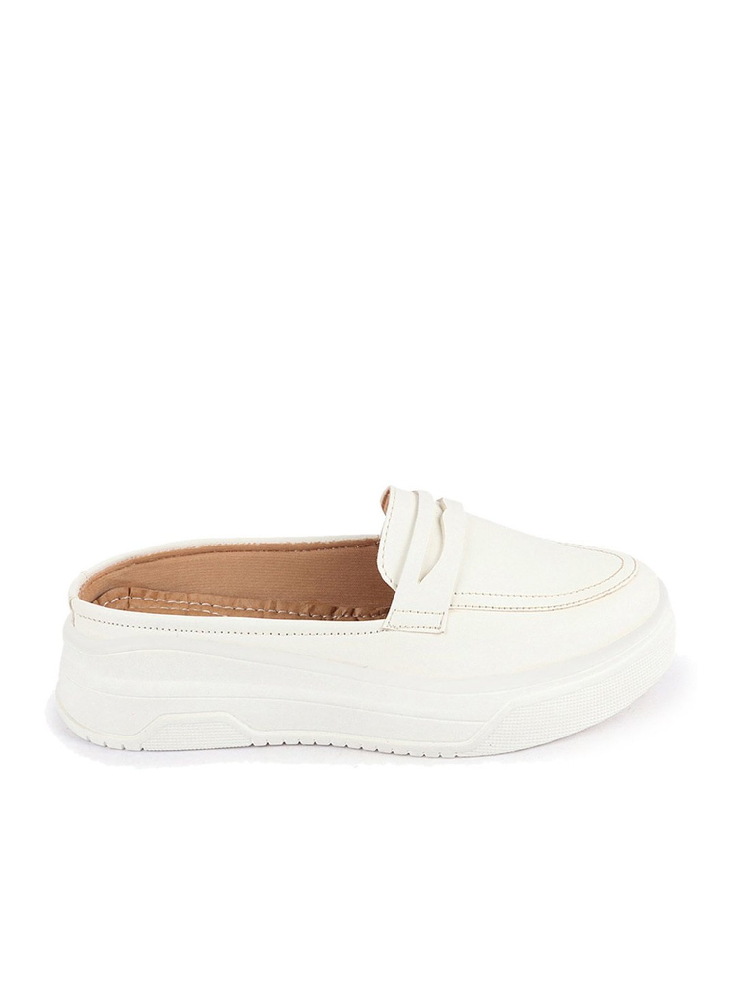 Fausto Women's White Mule Shoes