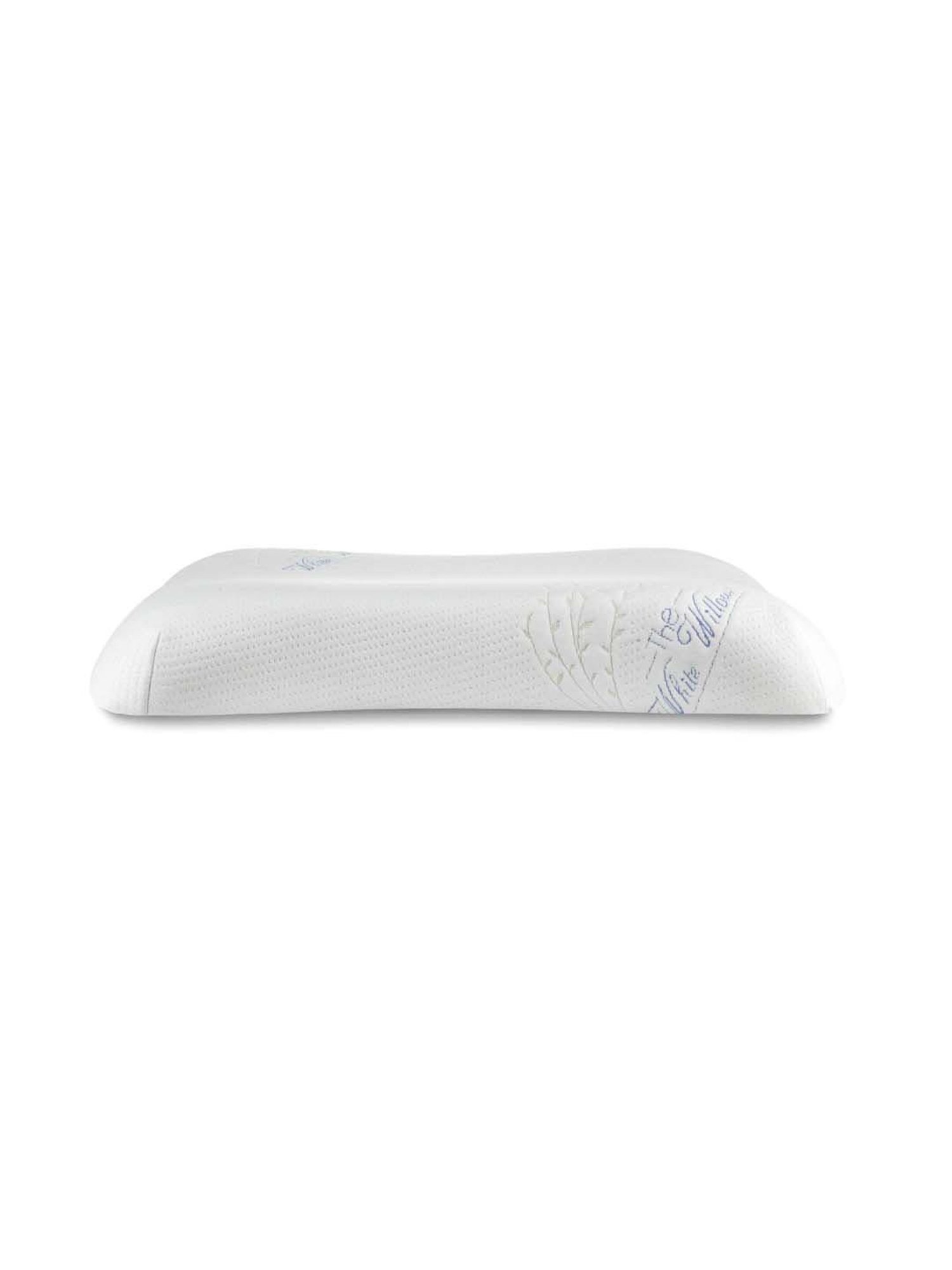 The White Willow Orthopaedic Memory Foam Wave Designed Pillow - Set of 1