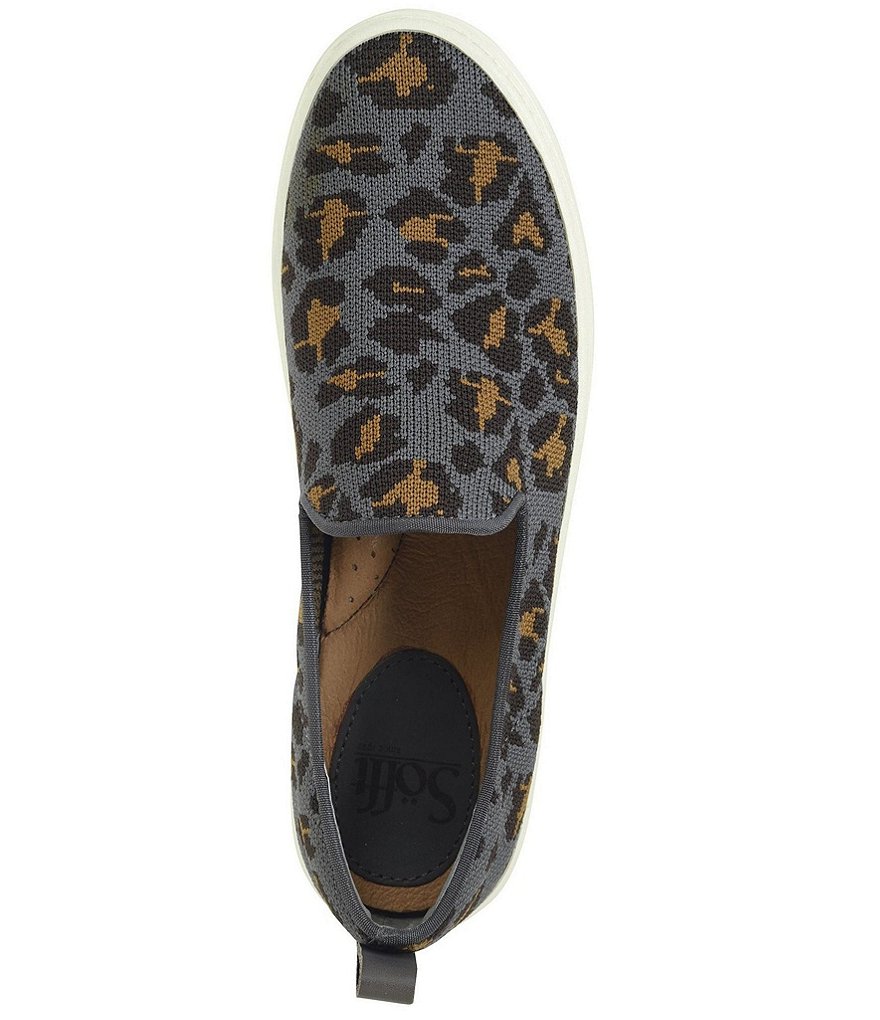 Sofft Somers Knit Leopard Slip On Sneakers