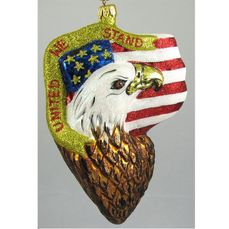 Larry Fraga United We Stand Ornament Eagle Patriotic  -  Tree Ornaments