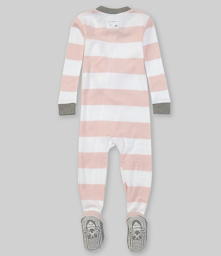 Burt's Bees Baby Newborn-24 Months Long-Sleeve Stripe Sleep & Play Snug-Fit Footed Pajamas
