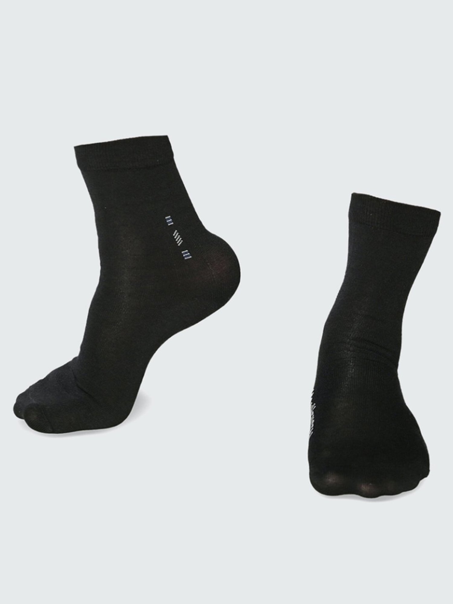 Bonjour Brown and Black Socks (Pack Of 2)