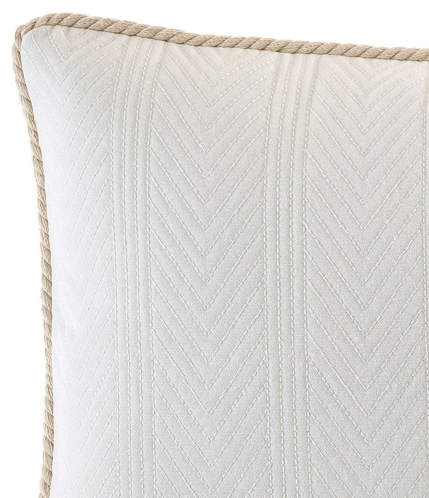 Nautica Saybrook Chevron Quilted Pillow