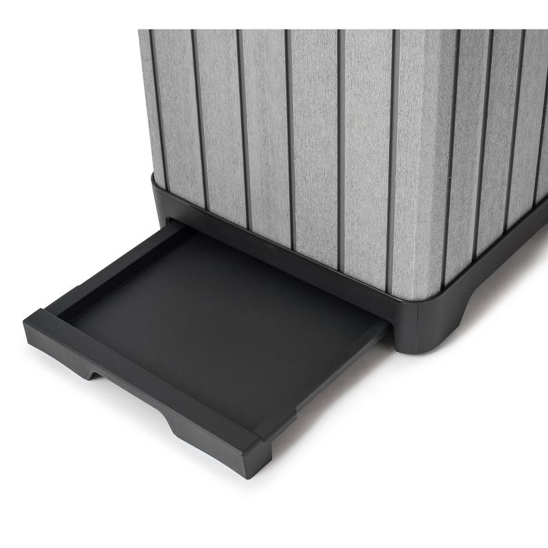 39gal Rockford Outdoor Resin Trashcan Gray - Keter
