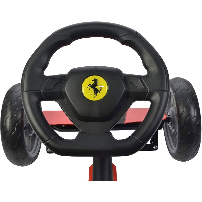 Best Ride On Cars Kids Toddler Ferrari Pedal 4 Wheel Go Kart Riding Toy Vehicle for Kids Ages 2 to 6 Years Old, Red