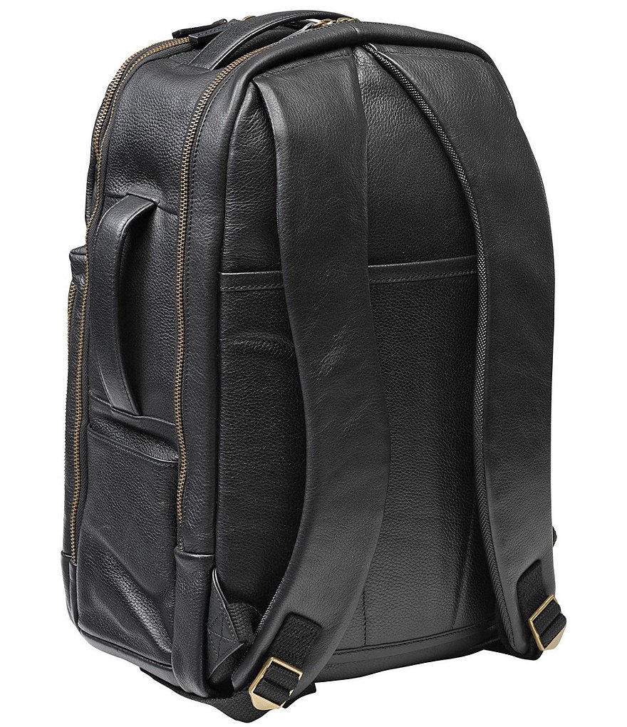 Johnston & Murphy Pebble Leather Backpack