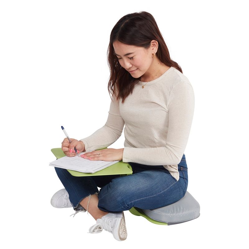 ECR4Kids The Surf Foam Seat Cushion for Portable Lap Desk, Laptop Stand, Writing Table, 10-PK, Grey