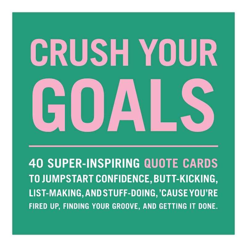 40ct Crush Your Goals Inner Truth Deck Inspiring Quote Cards & Affirmation Cards Deck