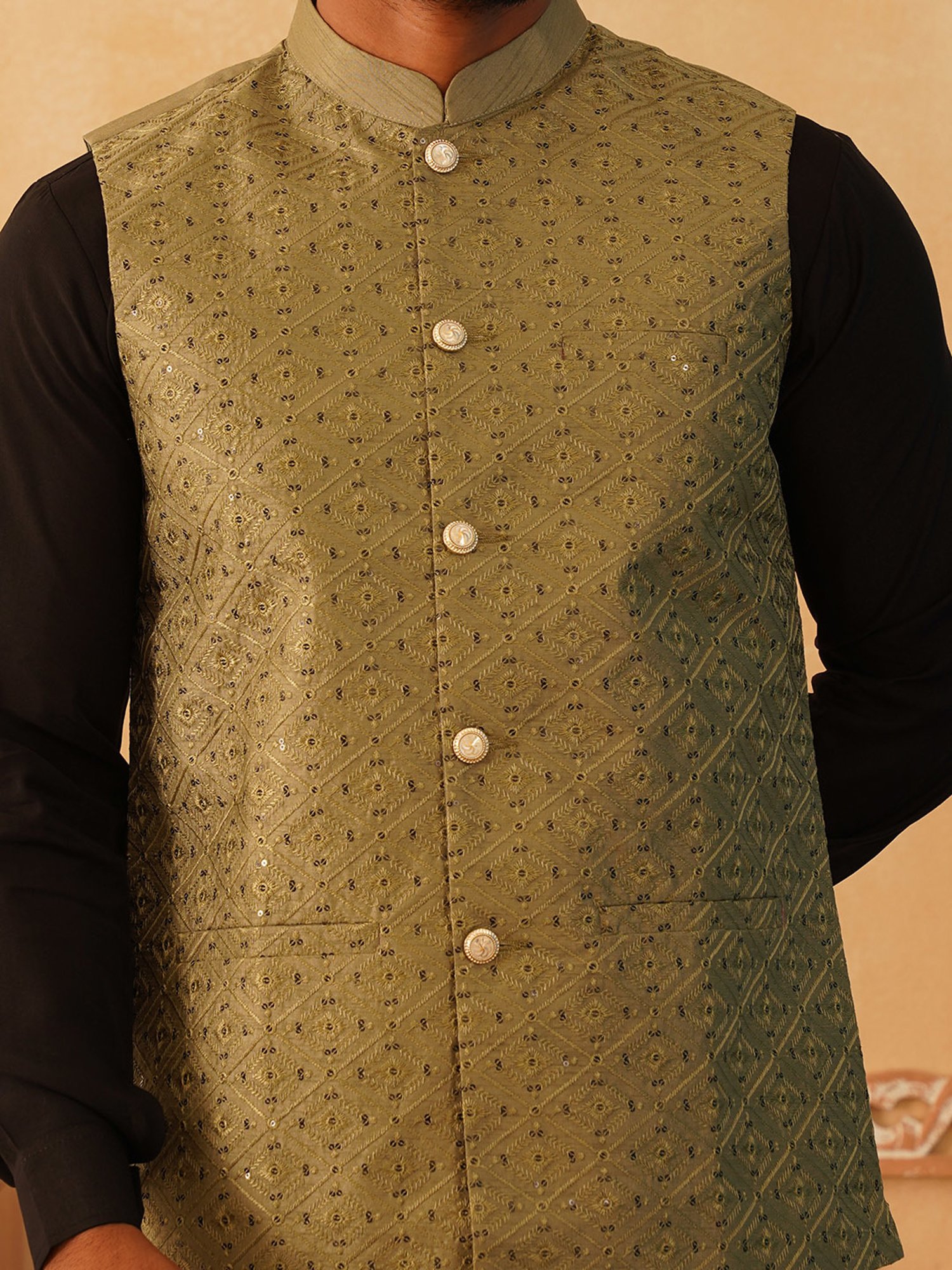 Sanwara White Regular Fit Chikankari Kurta & Churidar Set