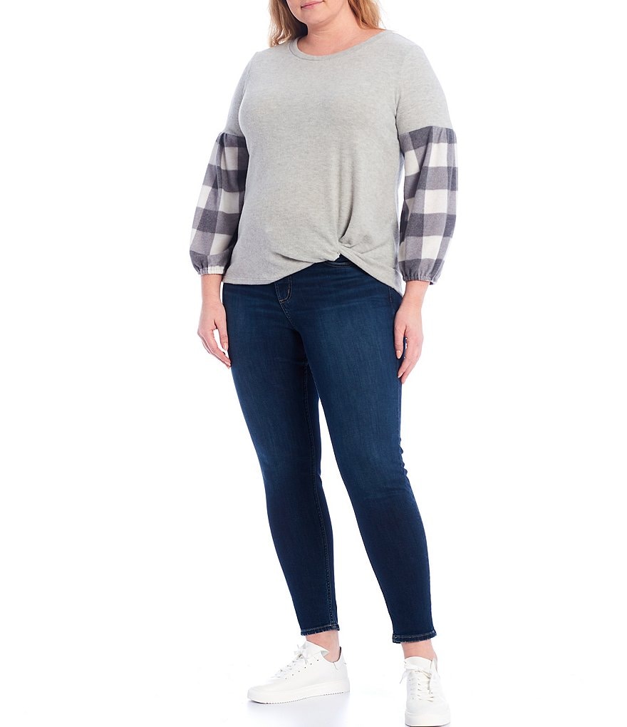 Jessica Simpson Plus Size JJ Red Dahlia Moroccan Border Print Fringe Hem Kimono Jacket