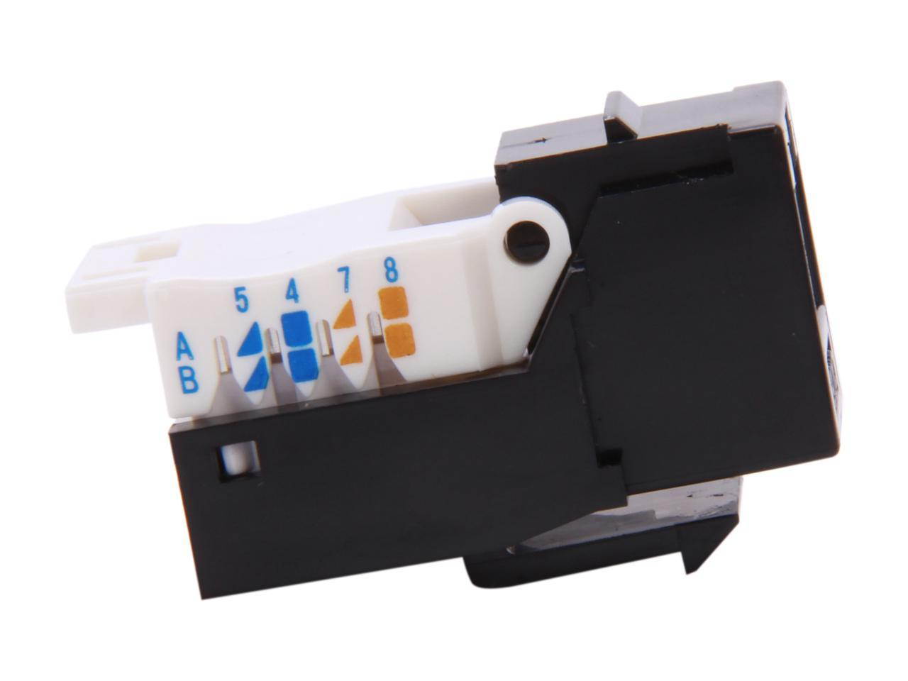 SA  RJ45TL-K Cat. 6 Tool Less Keystone Jack -Black