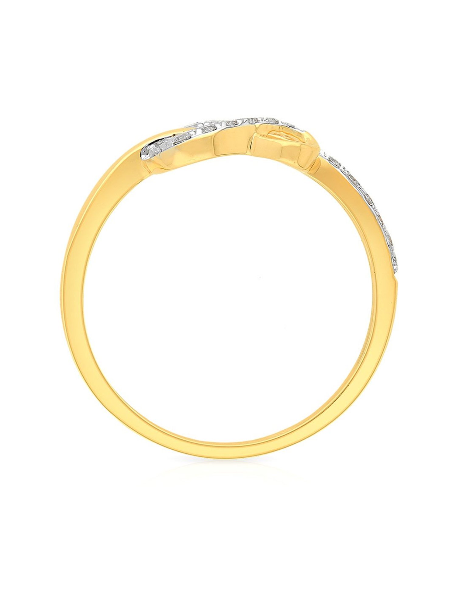 Malabar Gold and Diamonds 18k Rose Diamond Ring for Women