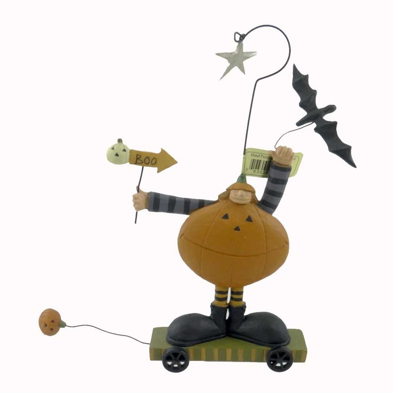 Halloween Pumpkin Girl Ornament Bat Star  -  Tree Ornaments