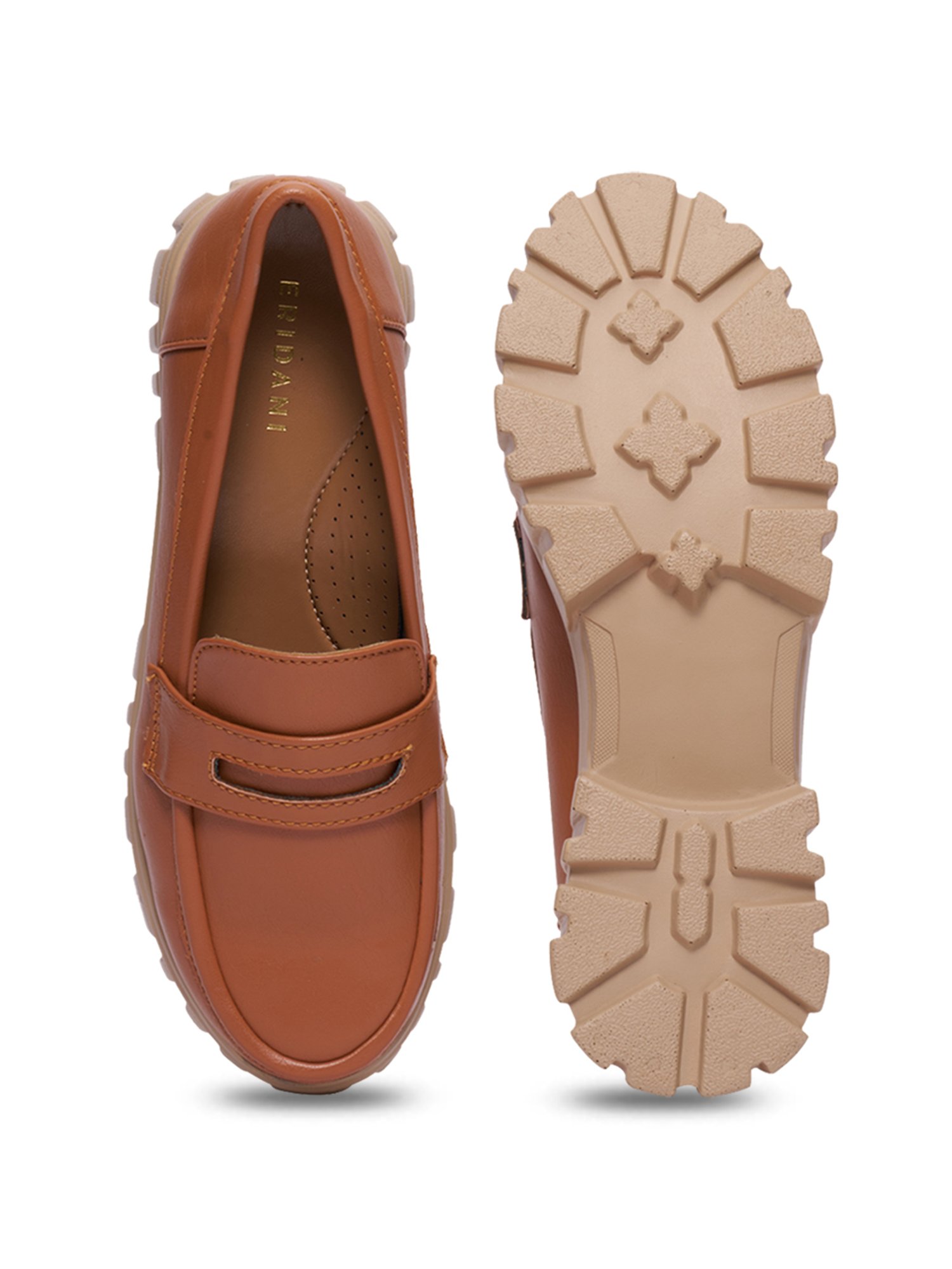 Eridani Women's Kara Tan Casual Loafers