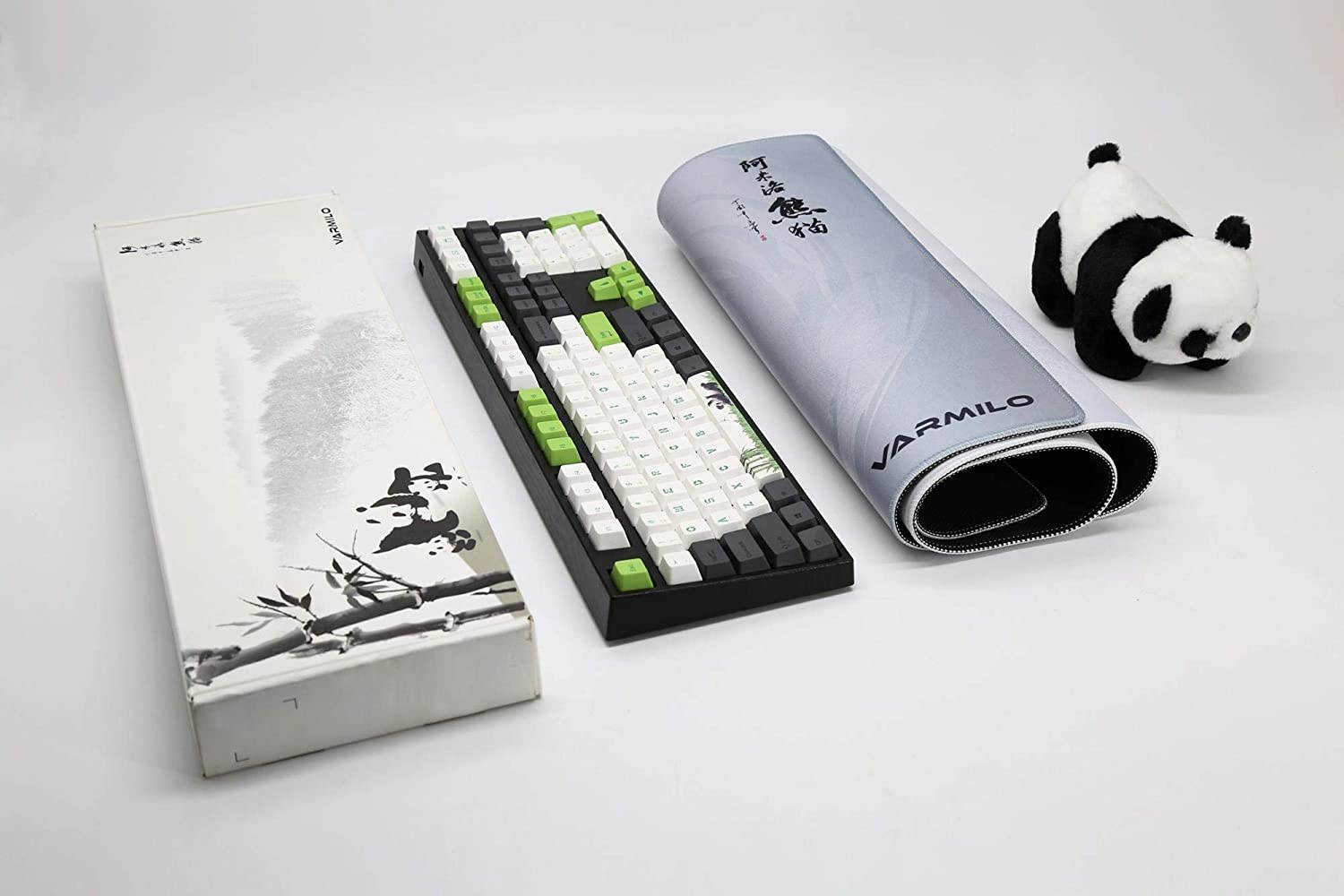 Varmilo VA108M Panda White LED Dye Sub PBT Mechanical Keyboard (Cherry MX Black)