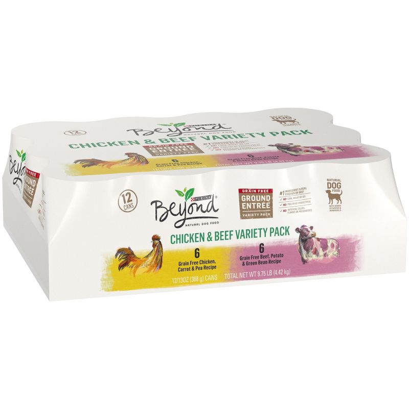 Blue Buffalo Delights Grain Free Paté Small Breed Wet Dog Food Top Sirloin & Grilled Chicken Flavors - 3.5oz/12ct Variety Pack