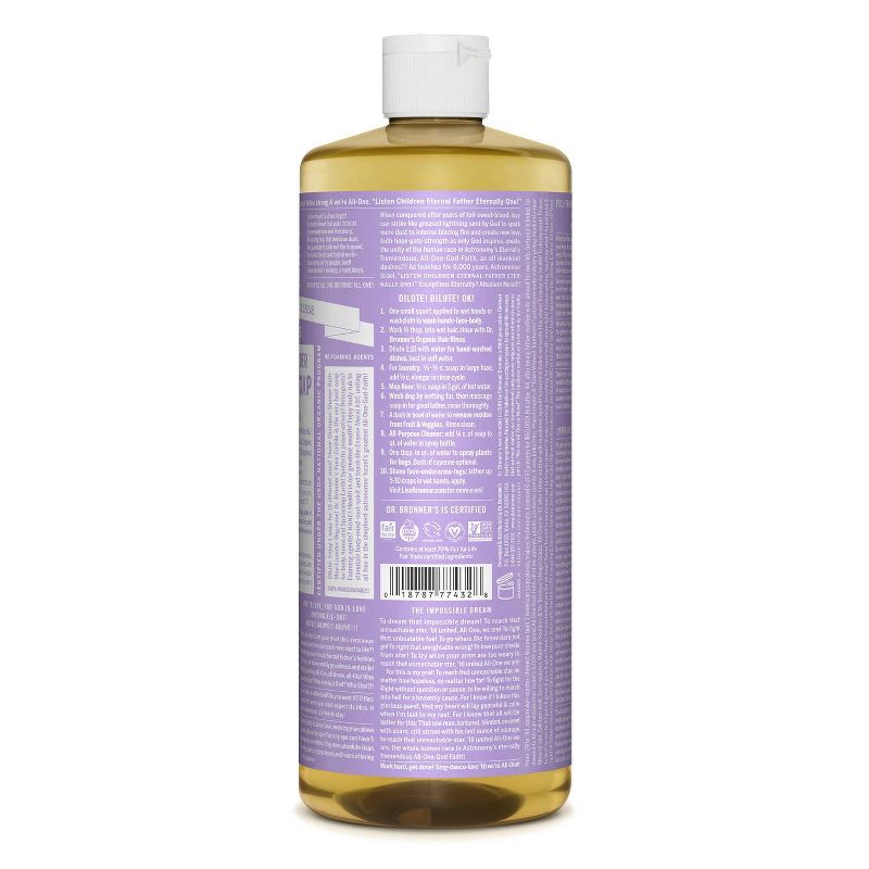 Dr. Bronner's 18-In-1 Hemp Pure-Castile Soap - Lavender - 32 fl oz