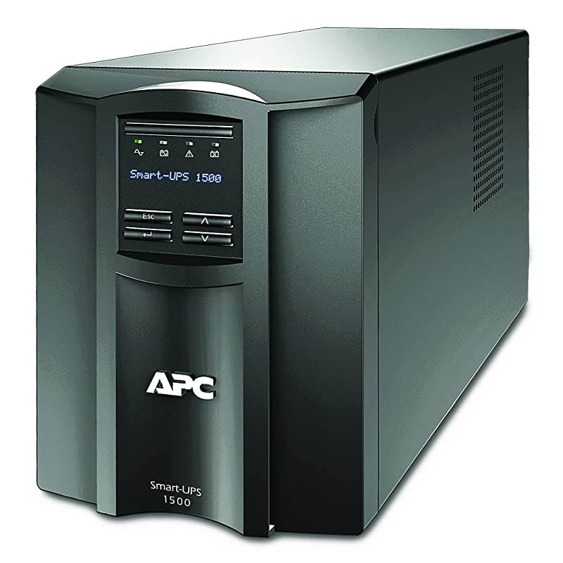1500VA Smart UPS with SmartConnect, SMT1500C Sinewave UPS Battery Backup, AVR, 120V, Line Interactive Uninterruptible Power Supply Black