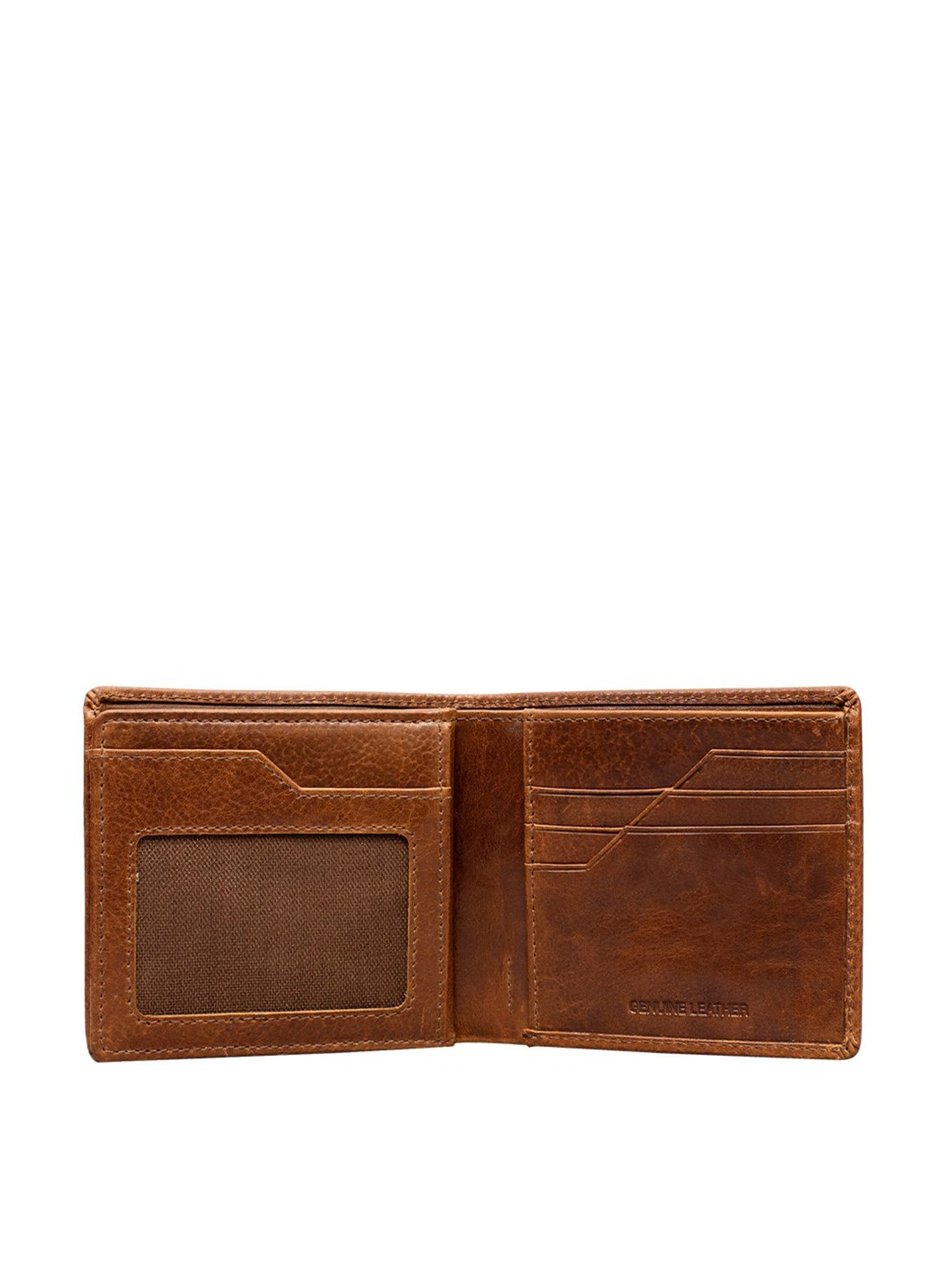 Eske Tan Solid Bi-Fold Wallet for Men