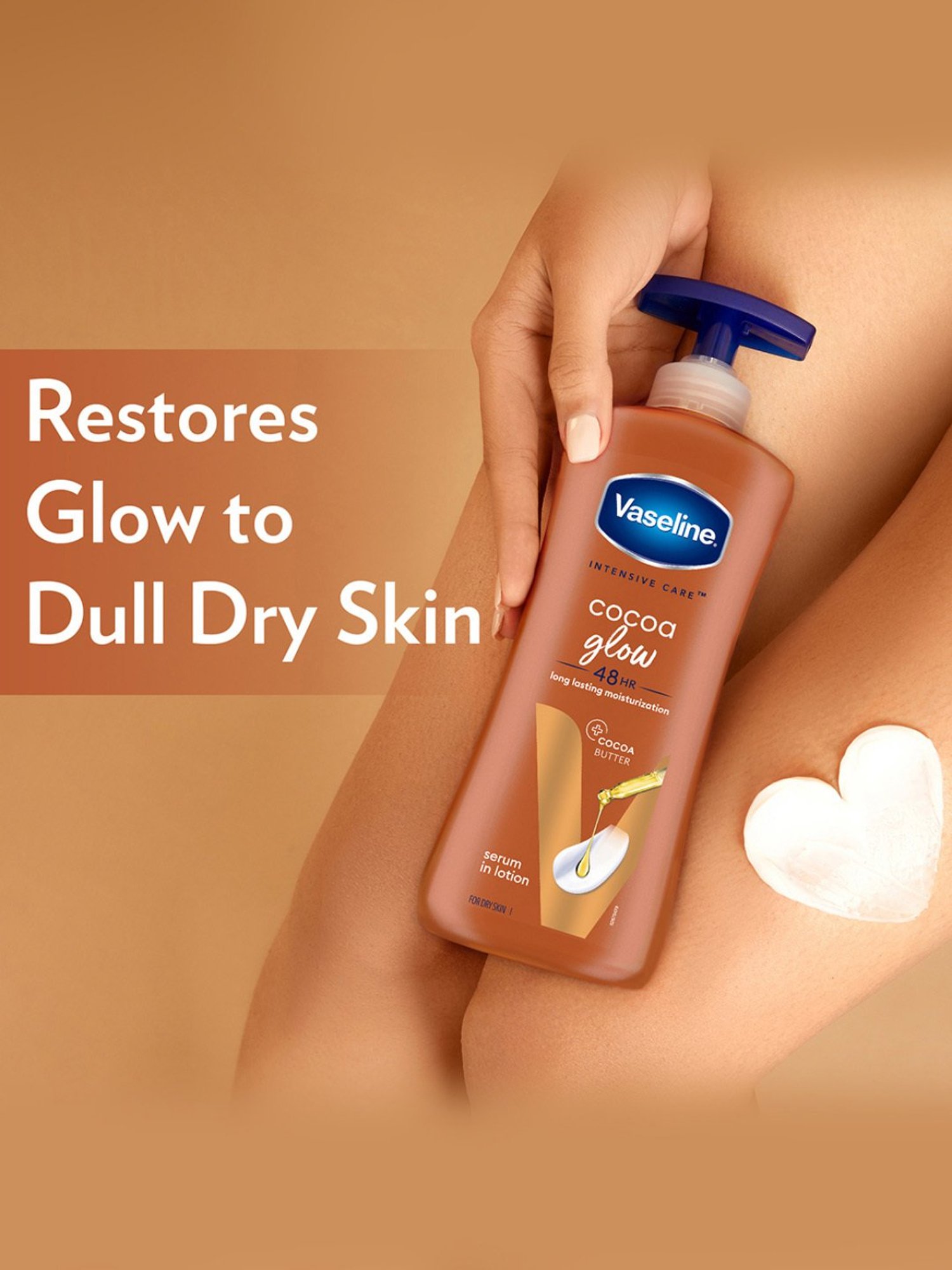 Vaseline Intensive Care Cocoa Glow Body Lotion - 600 ml