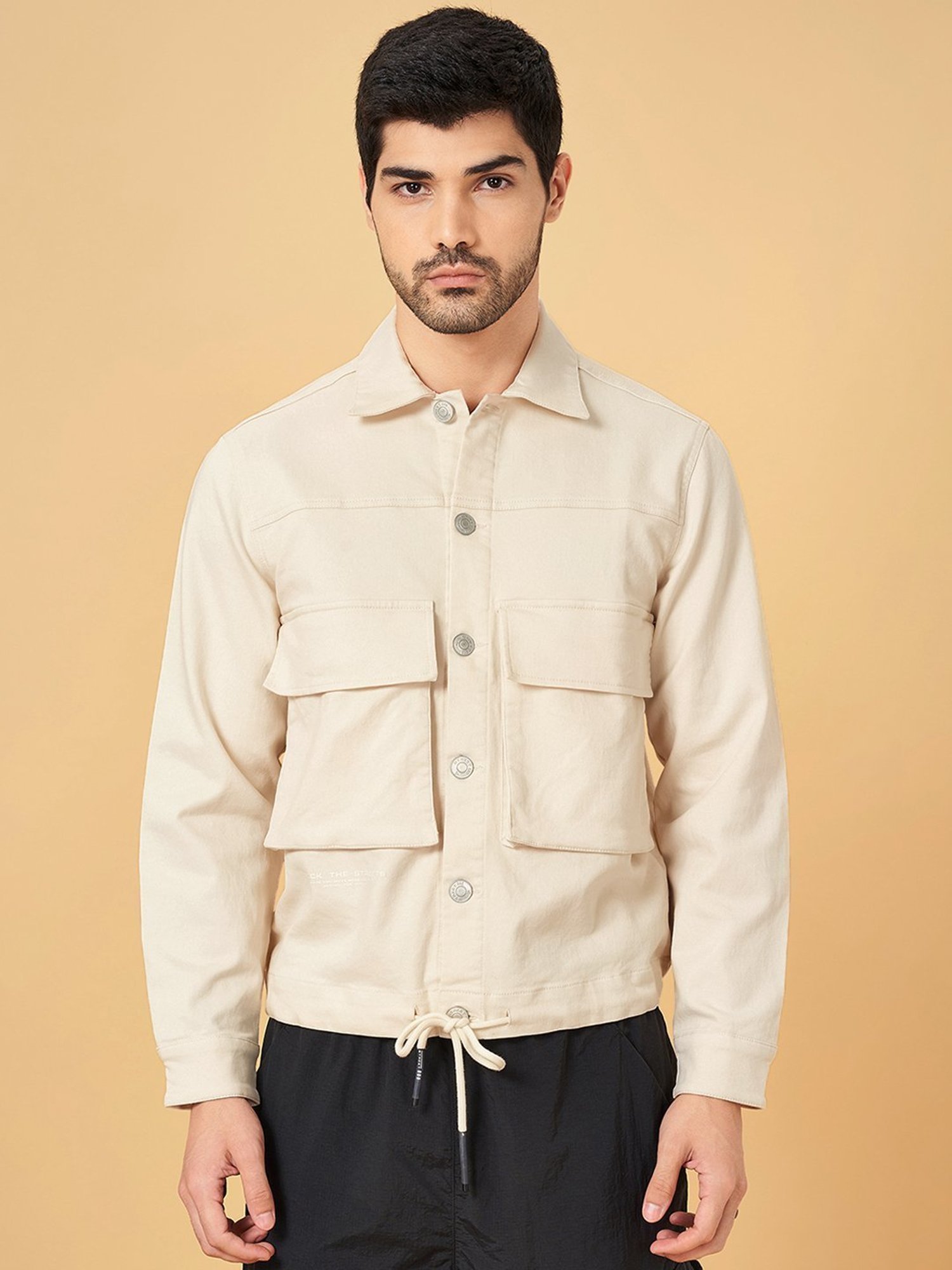 Street 808 By Pantaloons Seed Pearl Cotton Regular Fit Jacket