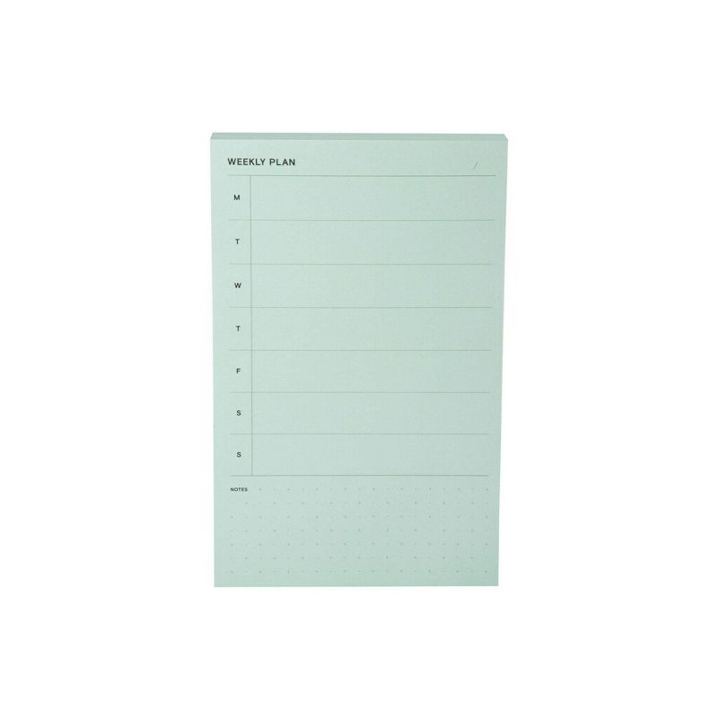 Post-it Weekly Planner Notepad - Light Green