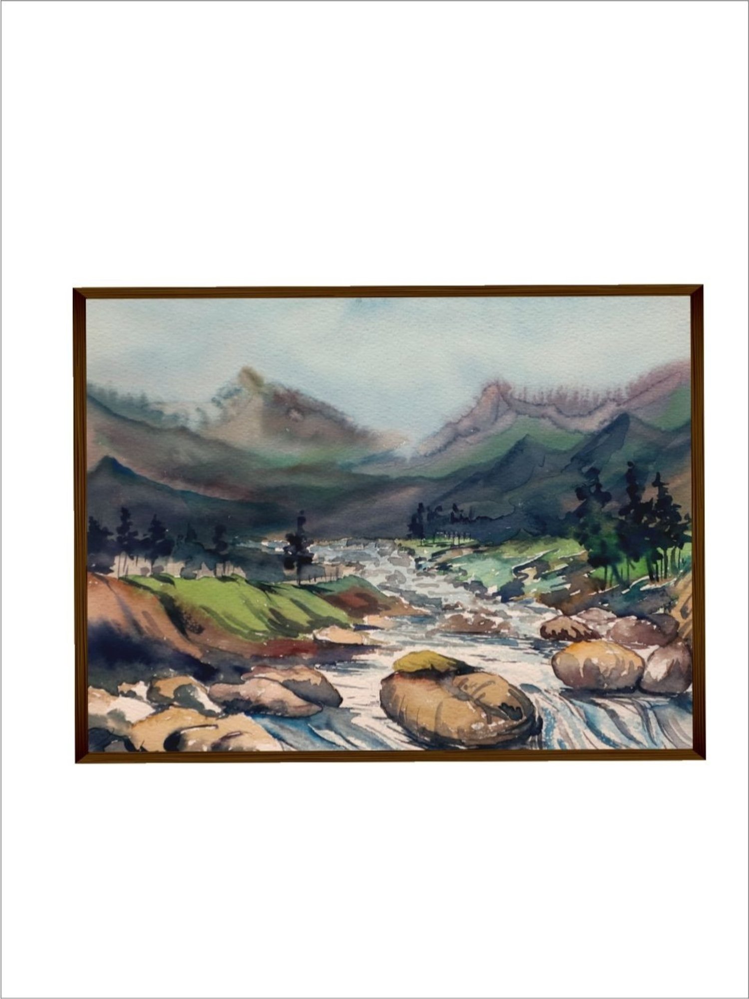 The Art House Abstract Multicolor Canvas Wall Painting