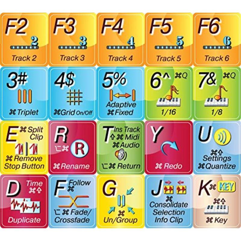 ableton live  new color keyboard shortcut sticker