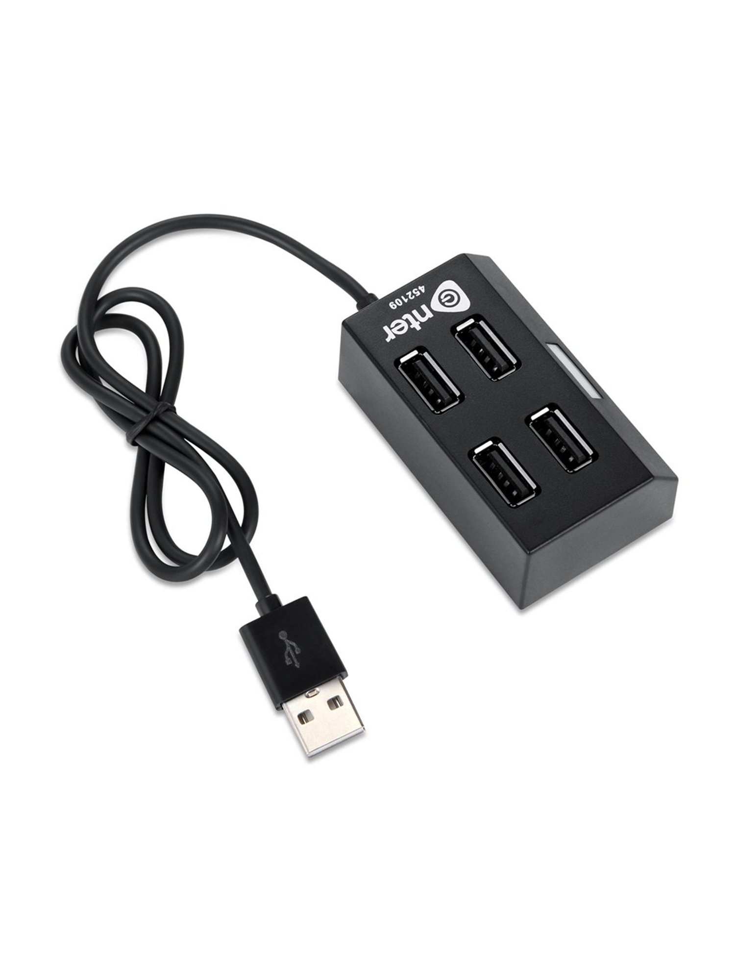 Enter U4H200 4 Port Hi-Speed with 480mbps USB Hub (Black)