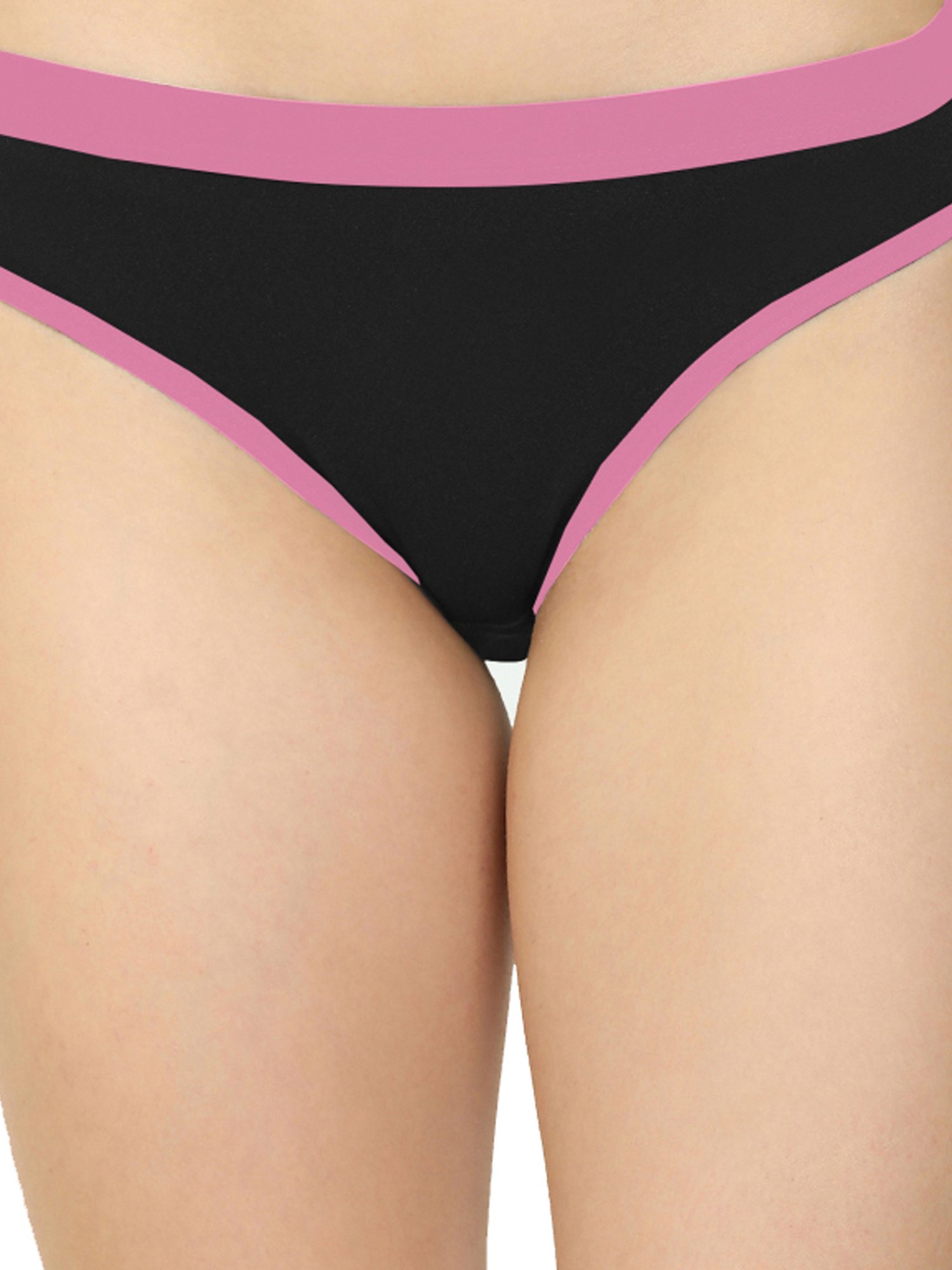 AROUSY Black Plain Hipster Panty