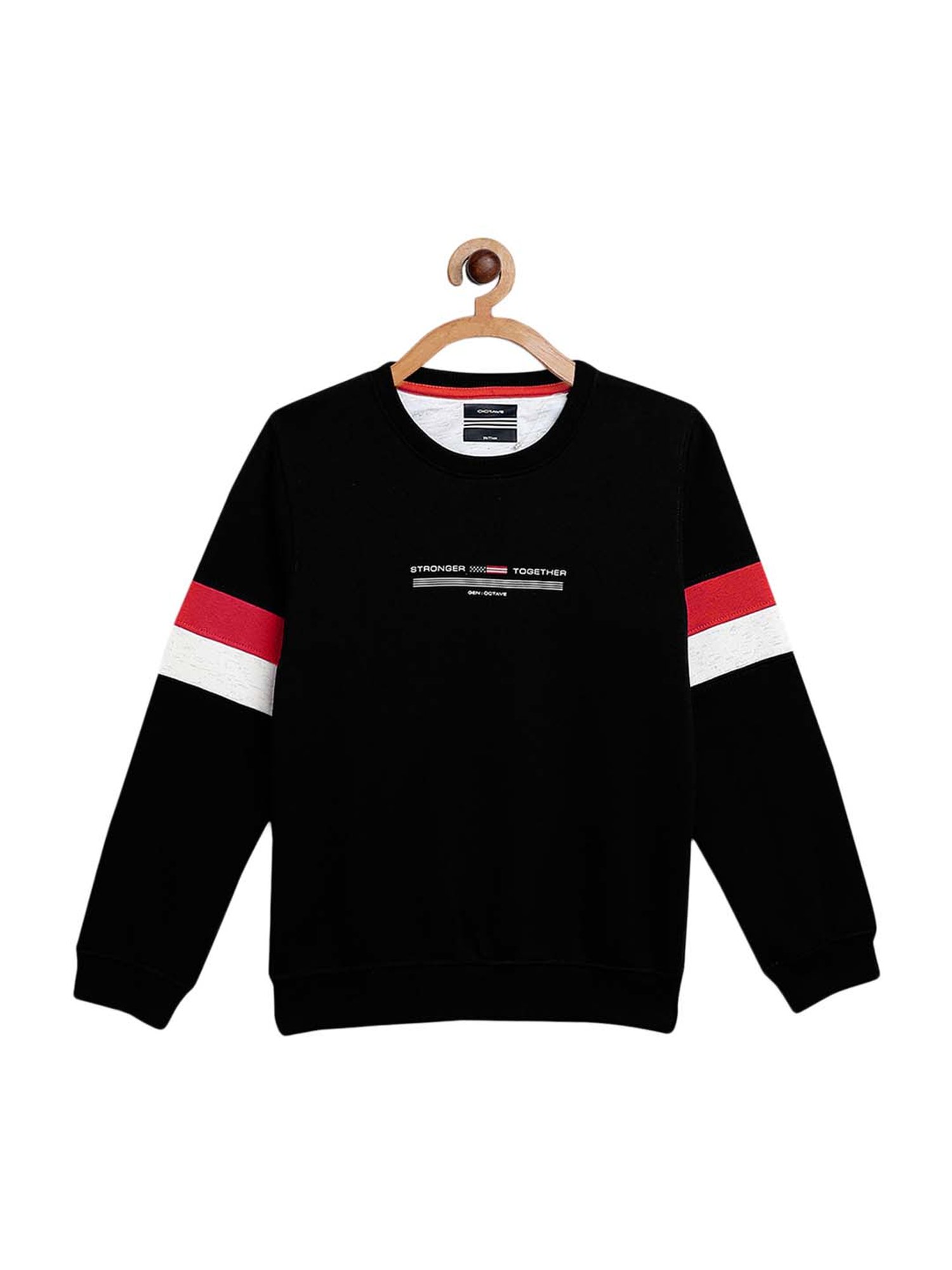 Octave Kids Navy Color Block Pattern Sweatshirt