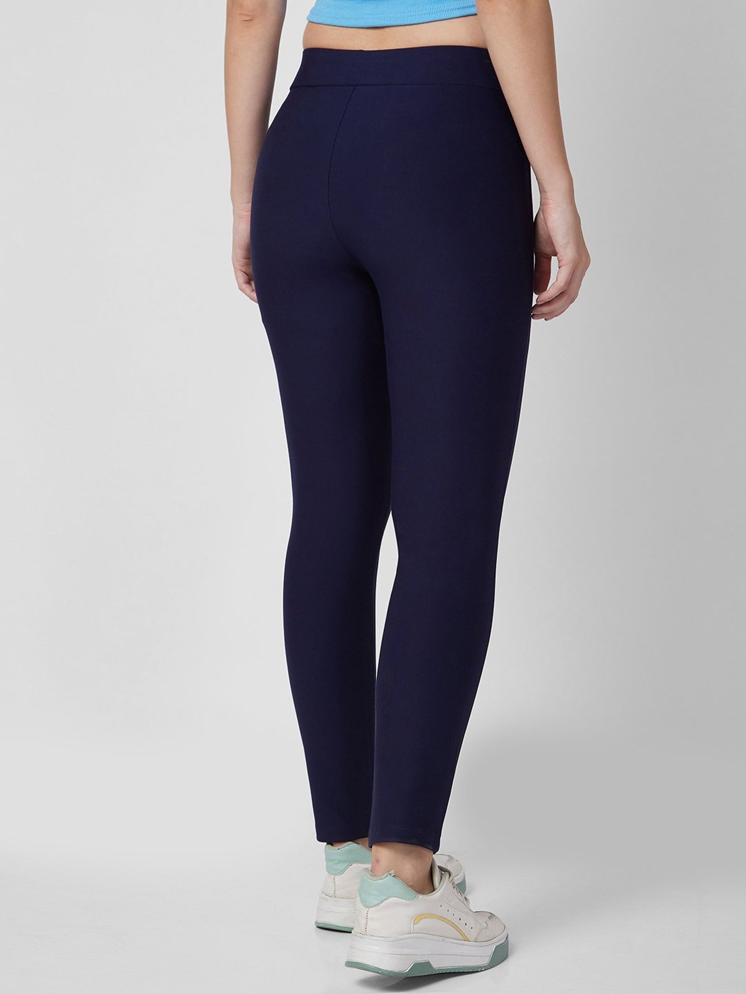 Spykar Navy Blended Slim Fit Jeggings