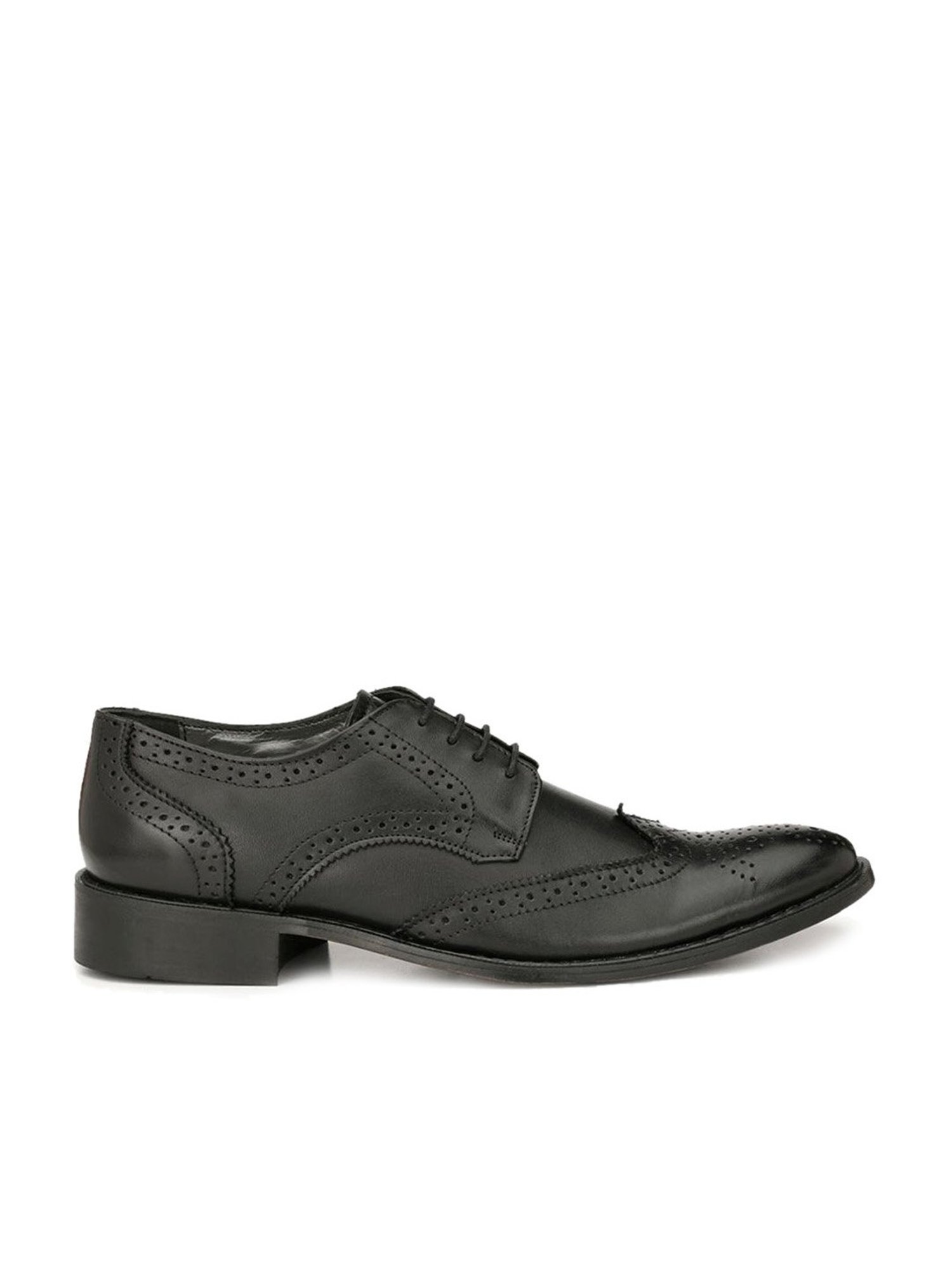 Hitz Men's Black Derby Shoes