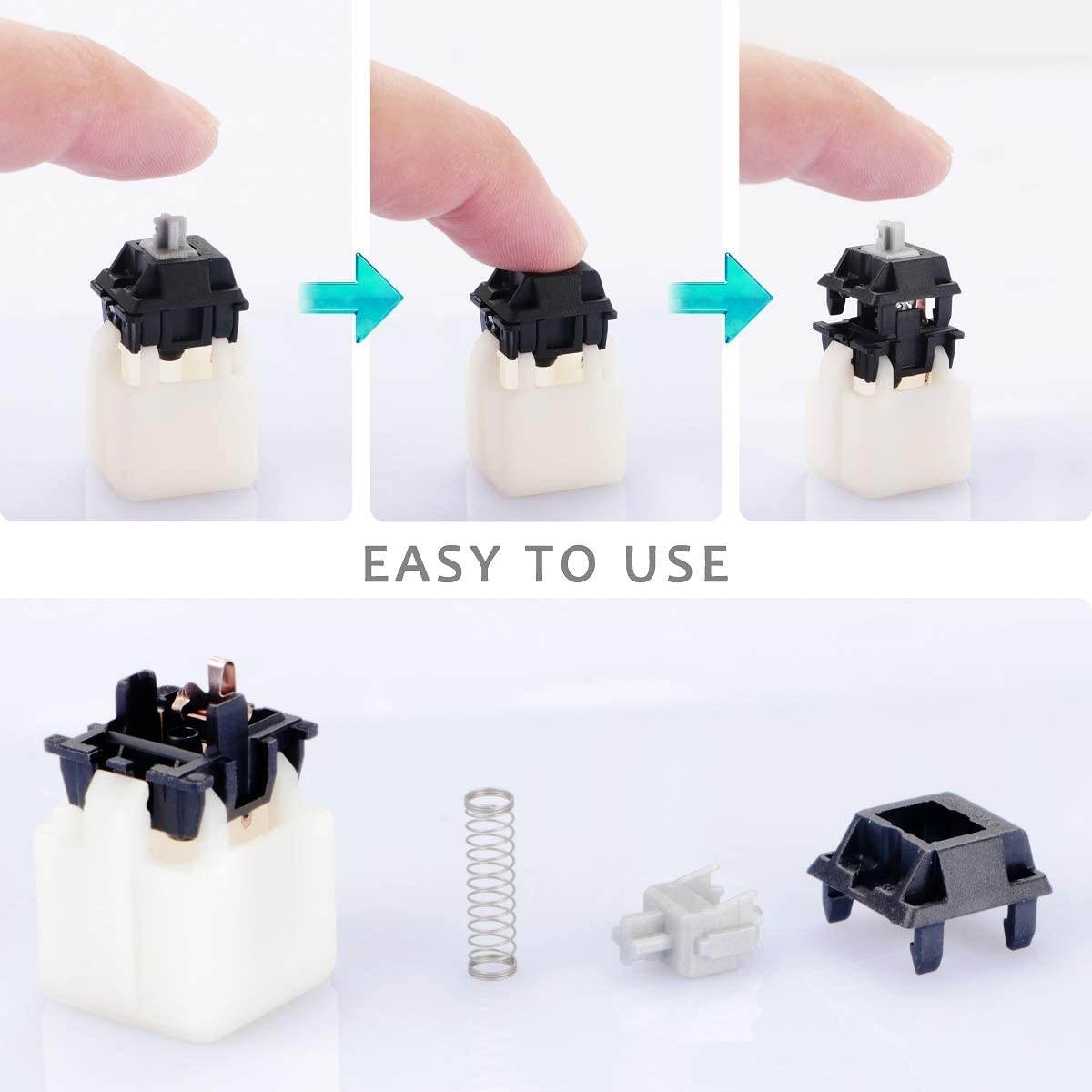 Cherry MX Switch Opener for Mechanical Keyboard Switches, Cherry MX Switches Open Tool Accessories for Keycap Keyboard Switch Lover Gamer &ndash; White