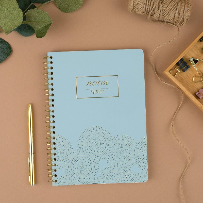 80 sheet 1 Subject Spiral Notebook Work Style 8.25"x5.75" Seaglass - Cambridge