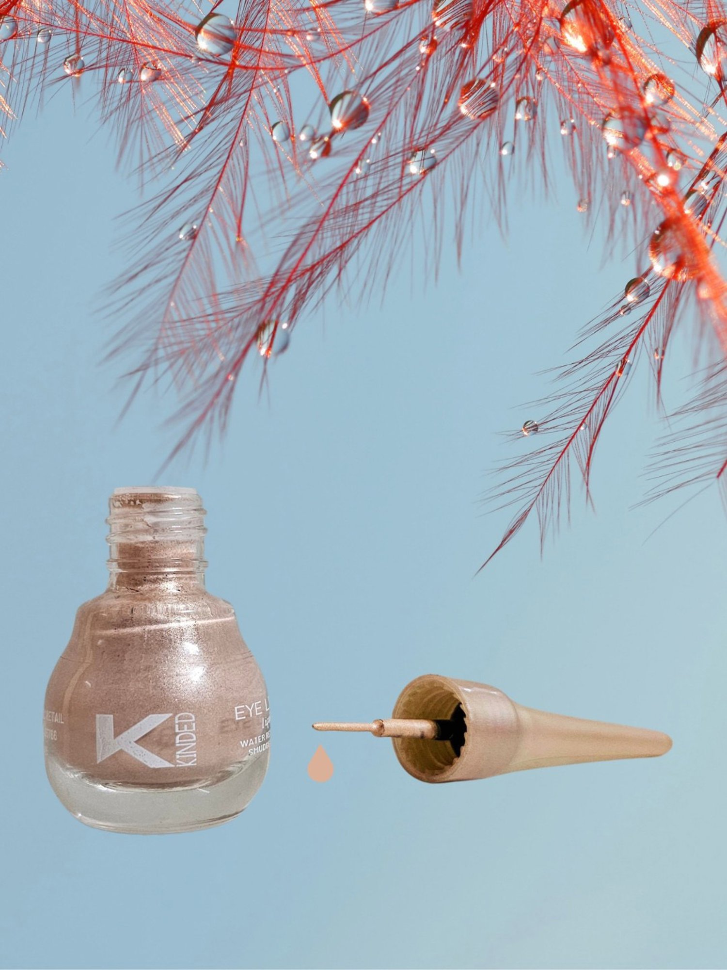 KINDED Liquid Eye Liner Golden Glaze & Pink Pearl Combo