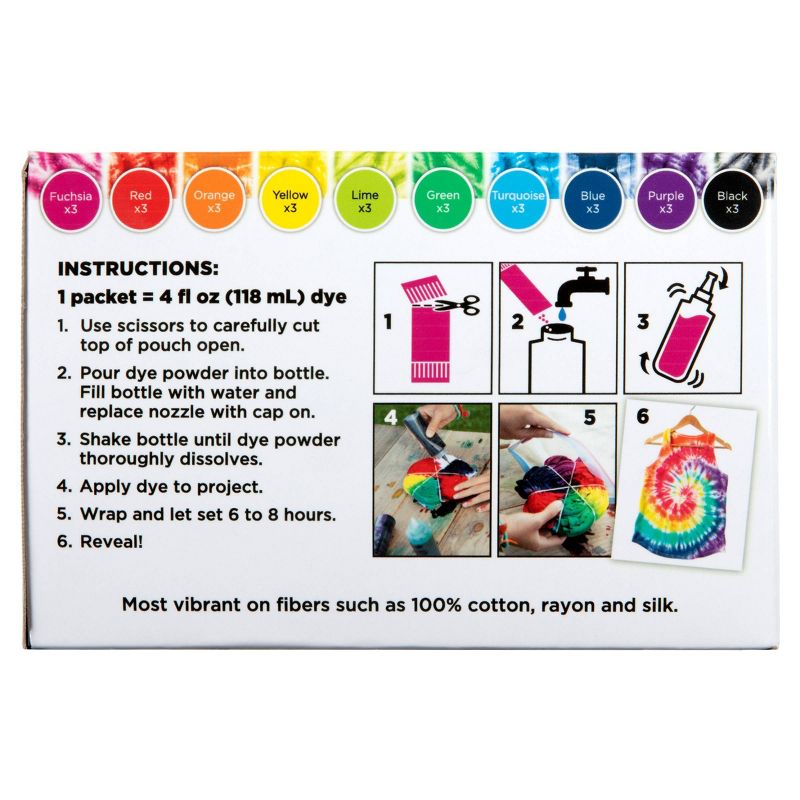 30pk One-Step Tie-Dye Refills Rainbow - Tulip Color