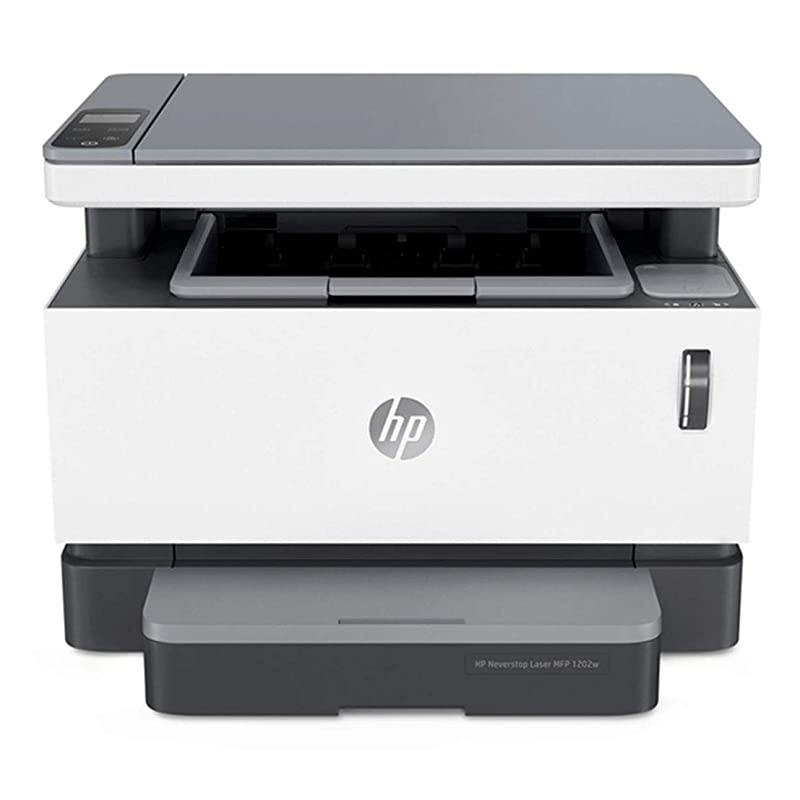 Neverstop All-in-One Laser Printer 1202w, Wireless Laser with Cartridge-Free Monochrome Toner Tank (5HG92A)